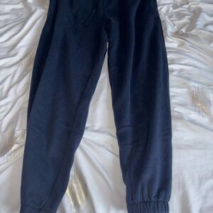 Hollister Navy Blue and grey Jogger Pants